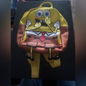 Spongebob Squarepants Nickelodeon 10”Mini Backpack With Moveable Arms & Legs NEW